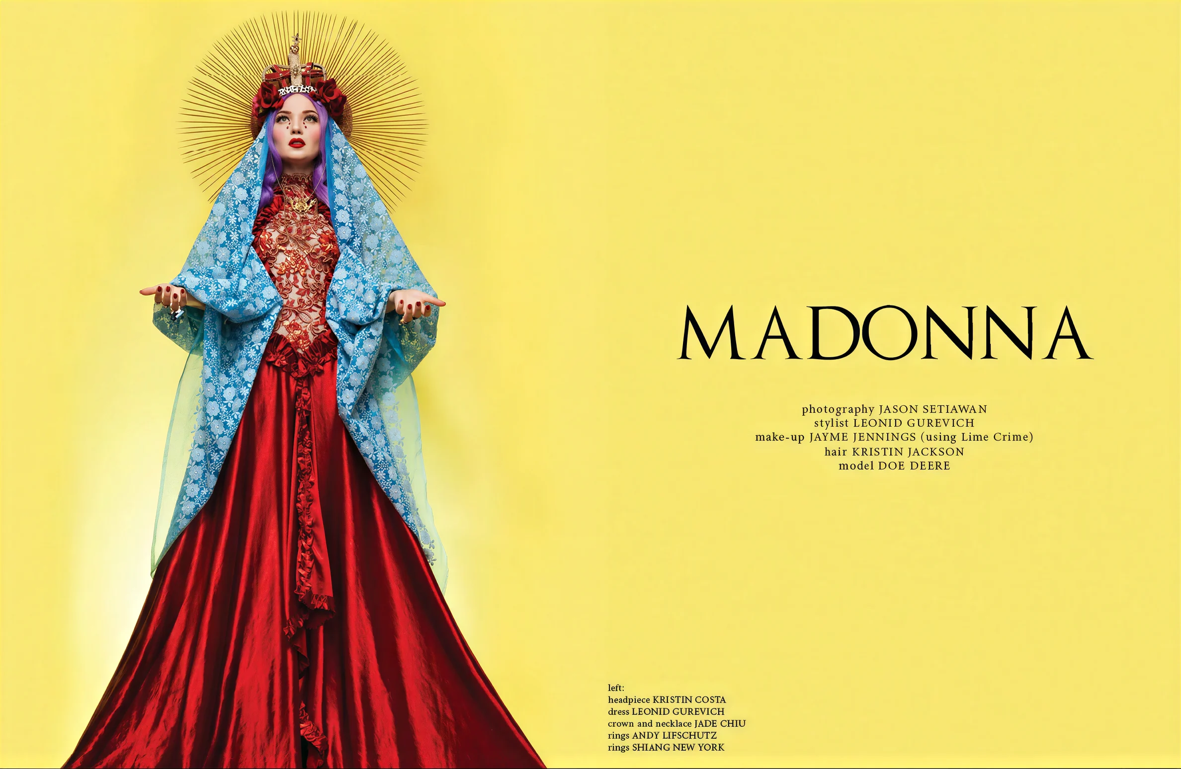 "Madonna" editorial — rings by Shiang New York